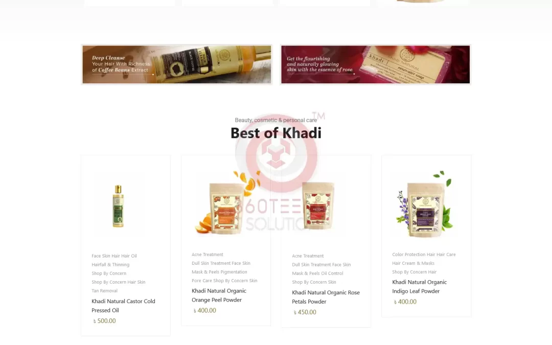 Website Design and Development of Khadi Natural Bangladesh (2022)